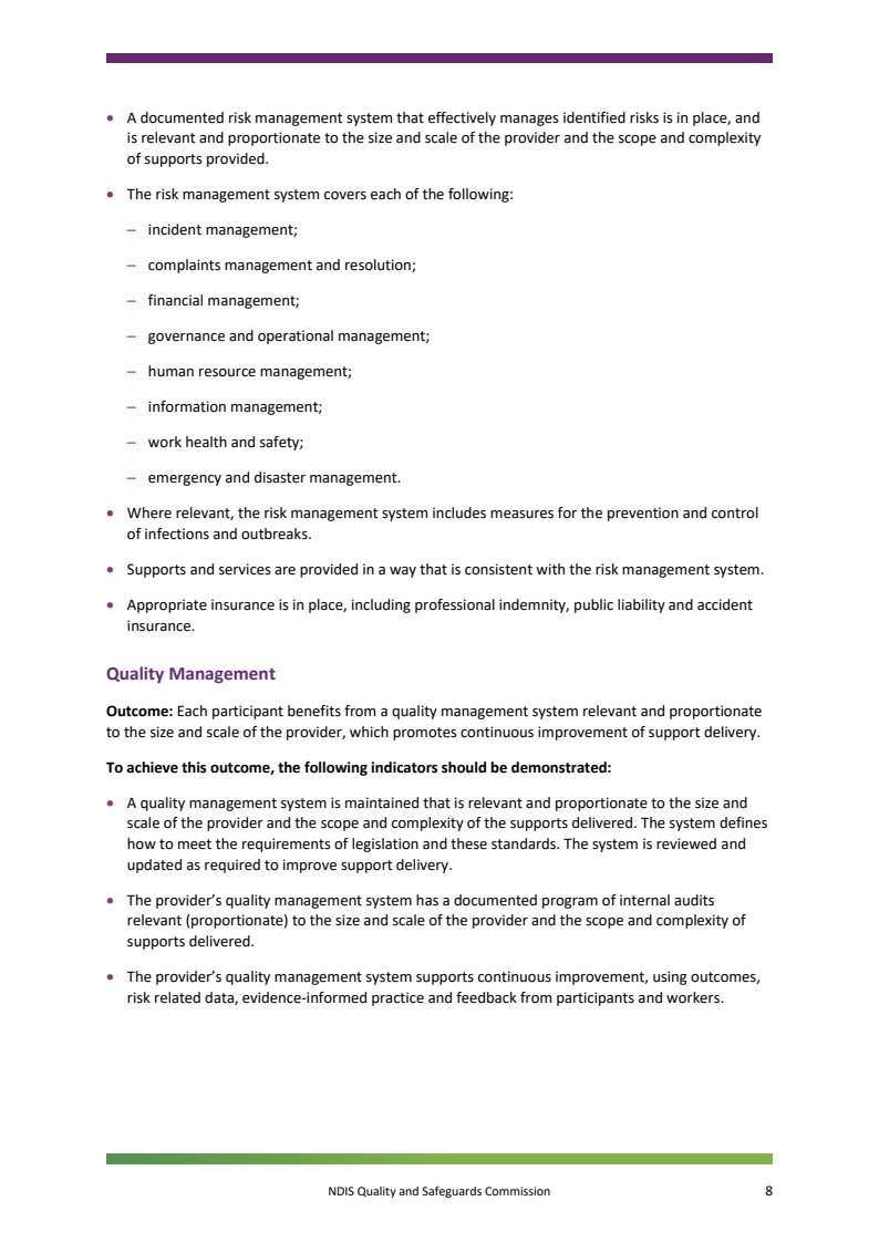 NDIS Practice Standards page 8